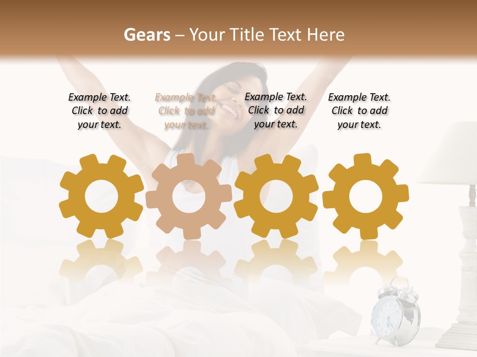 Duvet Clock Beauty PowerPoint Template