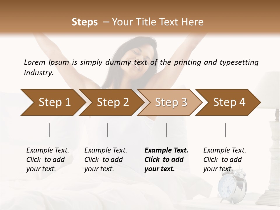 Duvet Clock Beauty PowerPoint Template