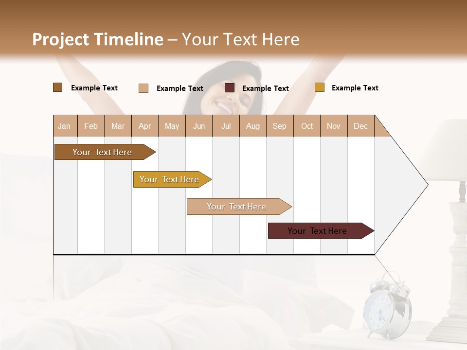 Duvet Clock Beauty PowerPoint Template