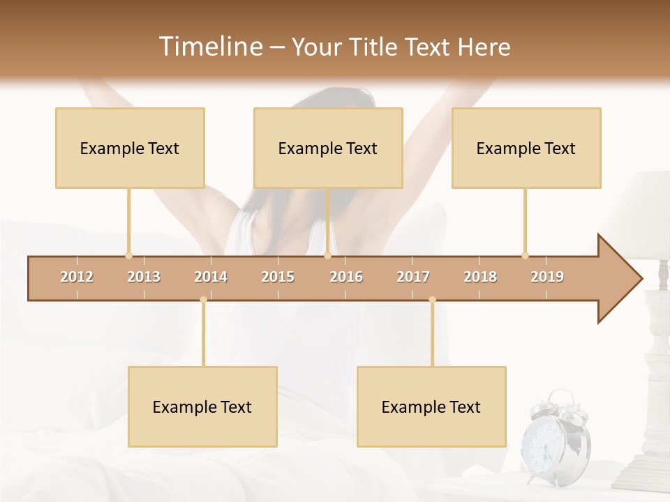 Duvet Clock Beauty PowerPoint Template