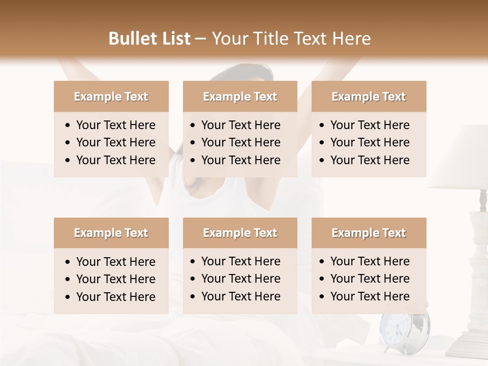 Duvet Clock Beauty PowerPoint Template