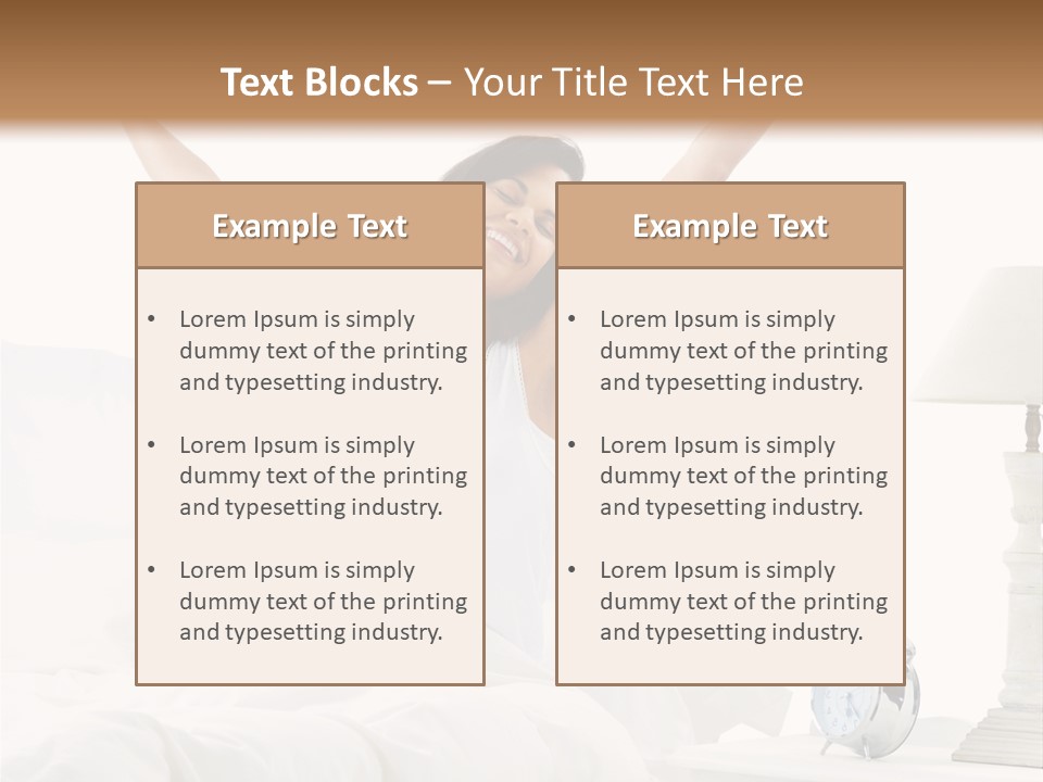 Duvet Clock Beauty PowerPoint Template