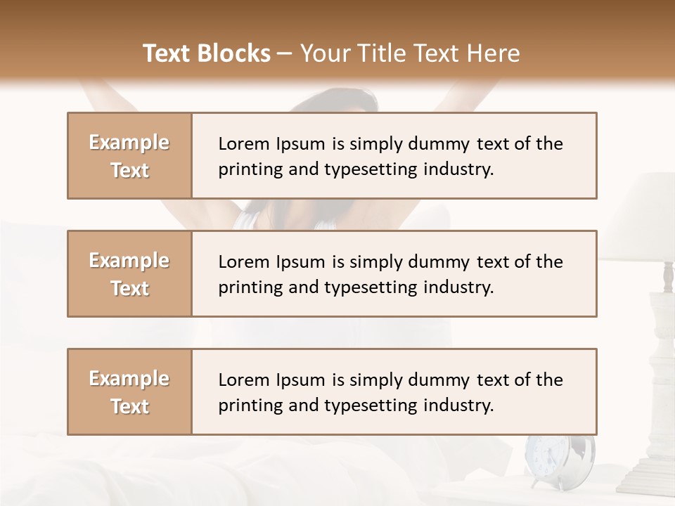 Duvet Clock Beauty PowerPoint Template