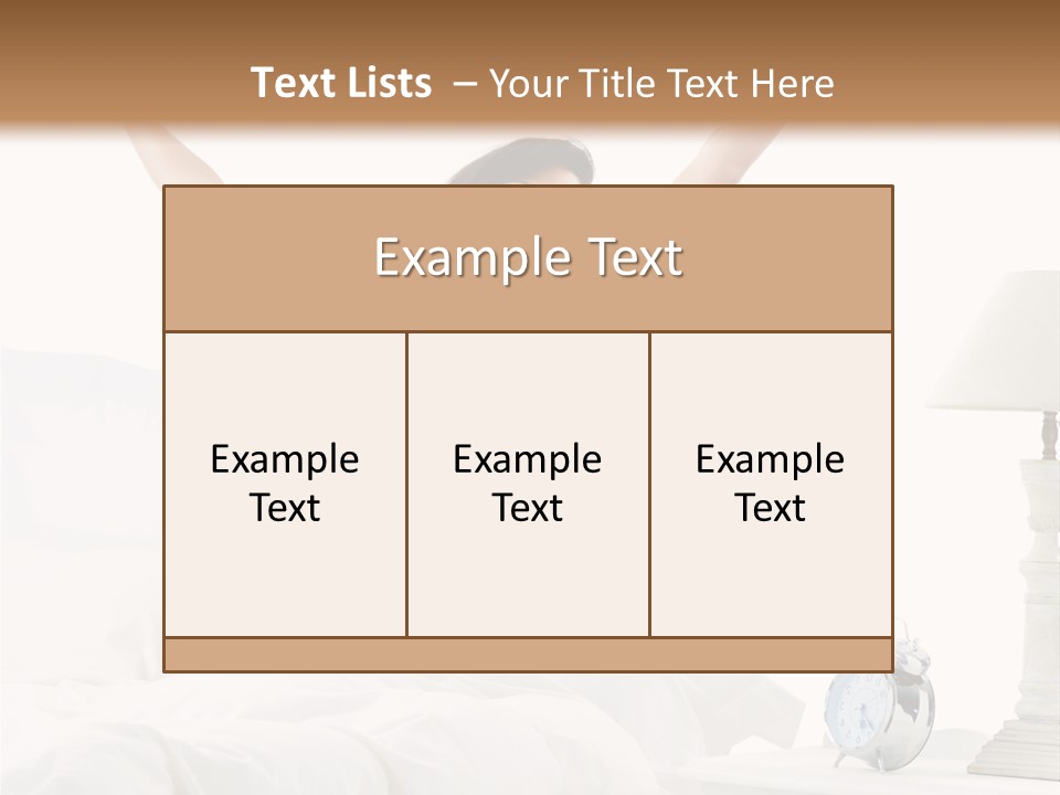 Duvet Clock Beauty PowerPoint Template