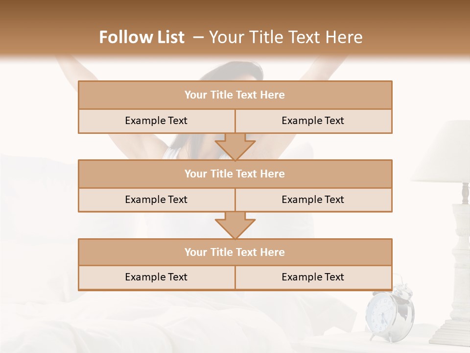 Duvet Clock Beauty PowerPoint Template