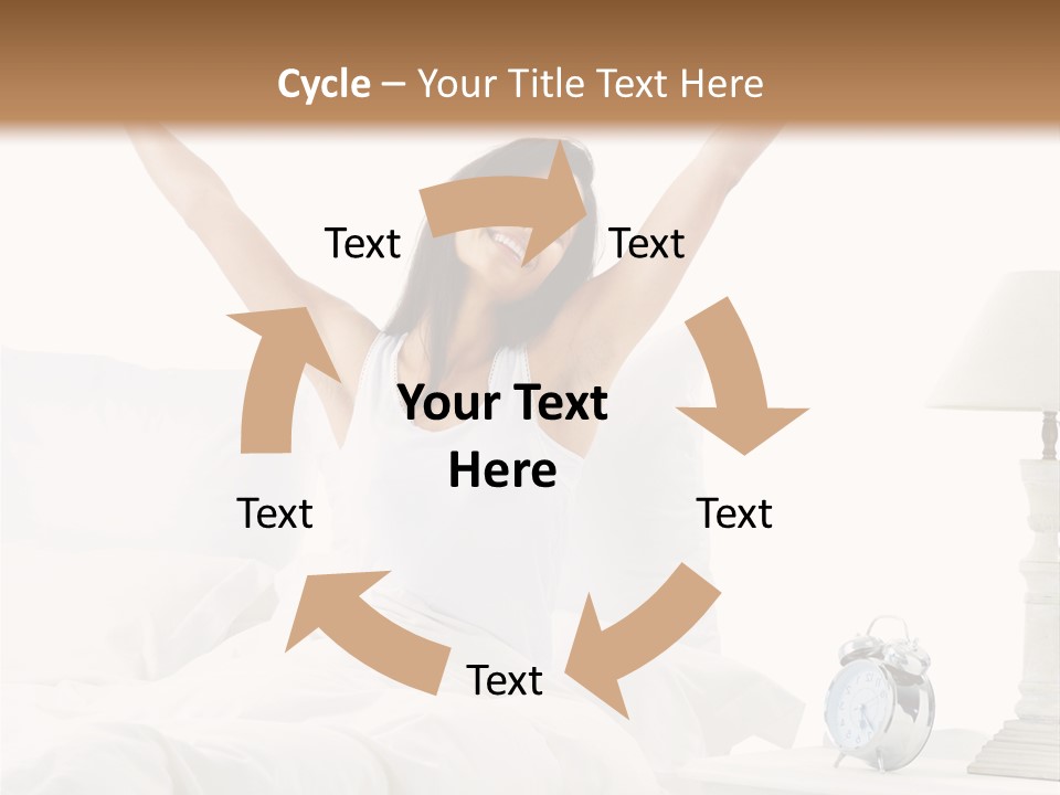 Duvet Clock Beauty PowerPoint Template