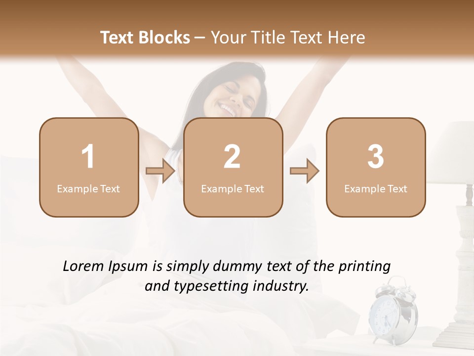 Duvet Clock Beauty PowerPoint Template