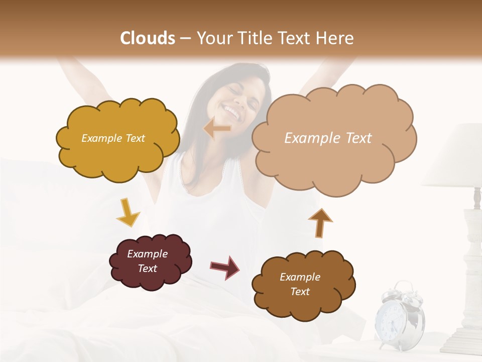 Duvet Clock Beauty PowerPoint Template