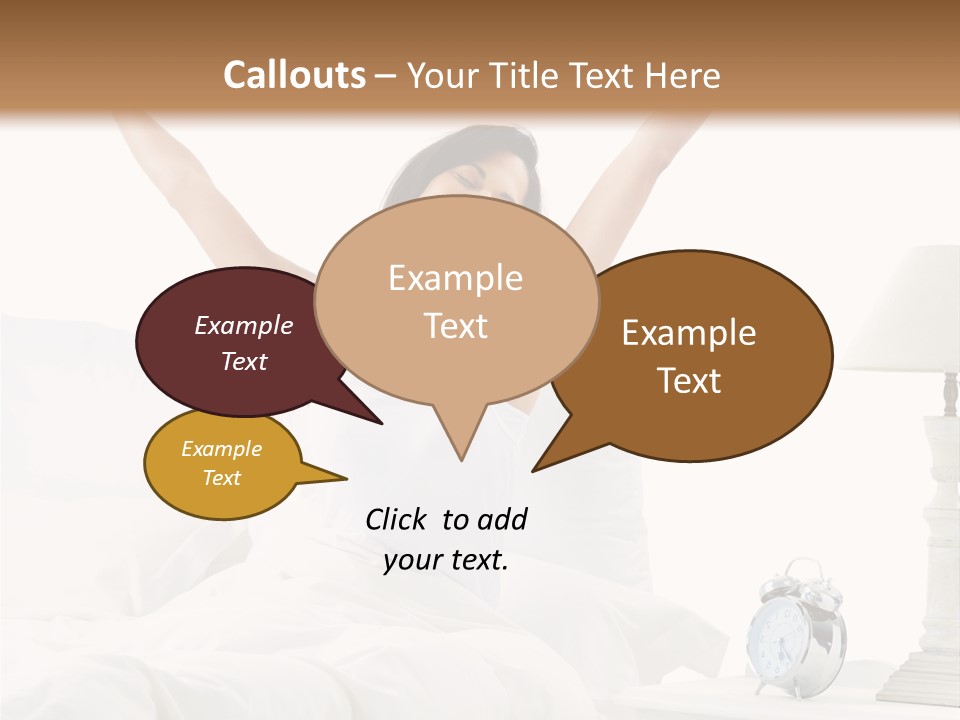 Duvet Clock Beauty PowerPoint Template