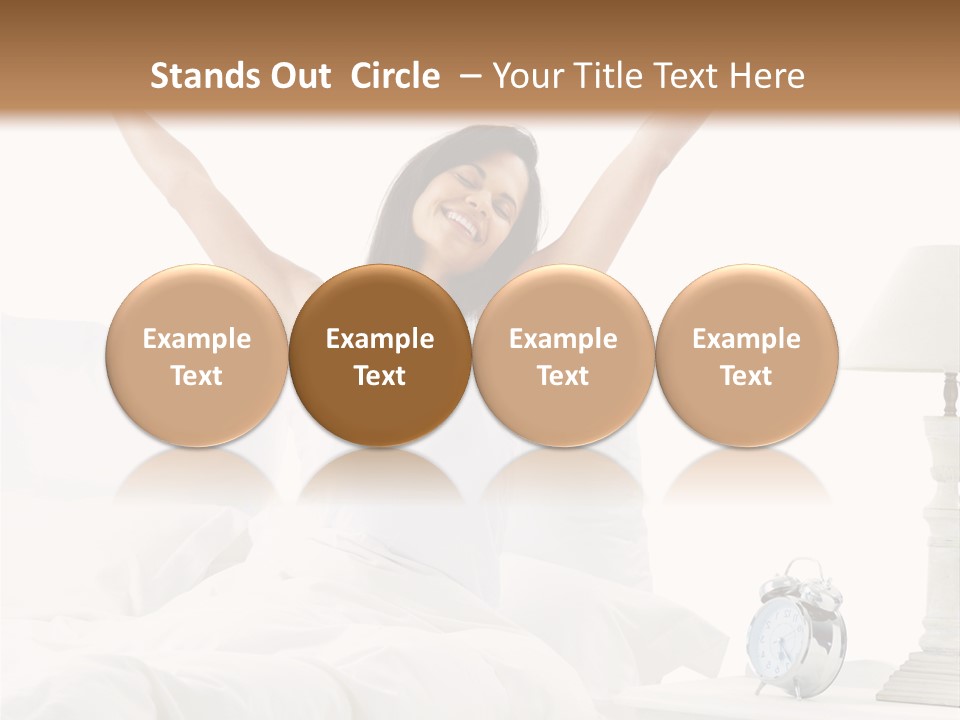 Duvet Clock Beauty PowerPoint Template