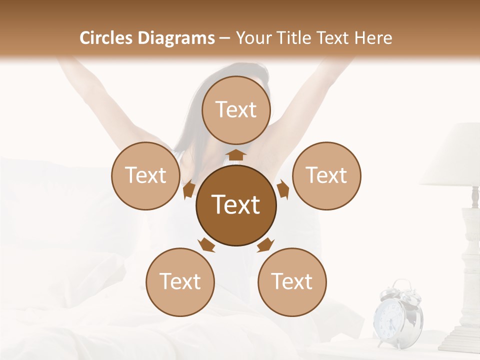 Duvet Clock Beauty PowerPoint Template