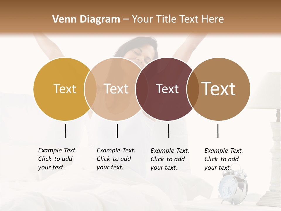 Duvet Clock Beauty PowerPoint Template