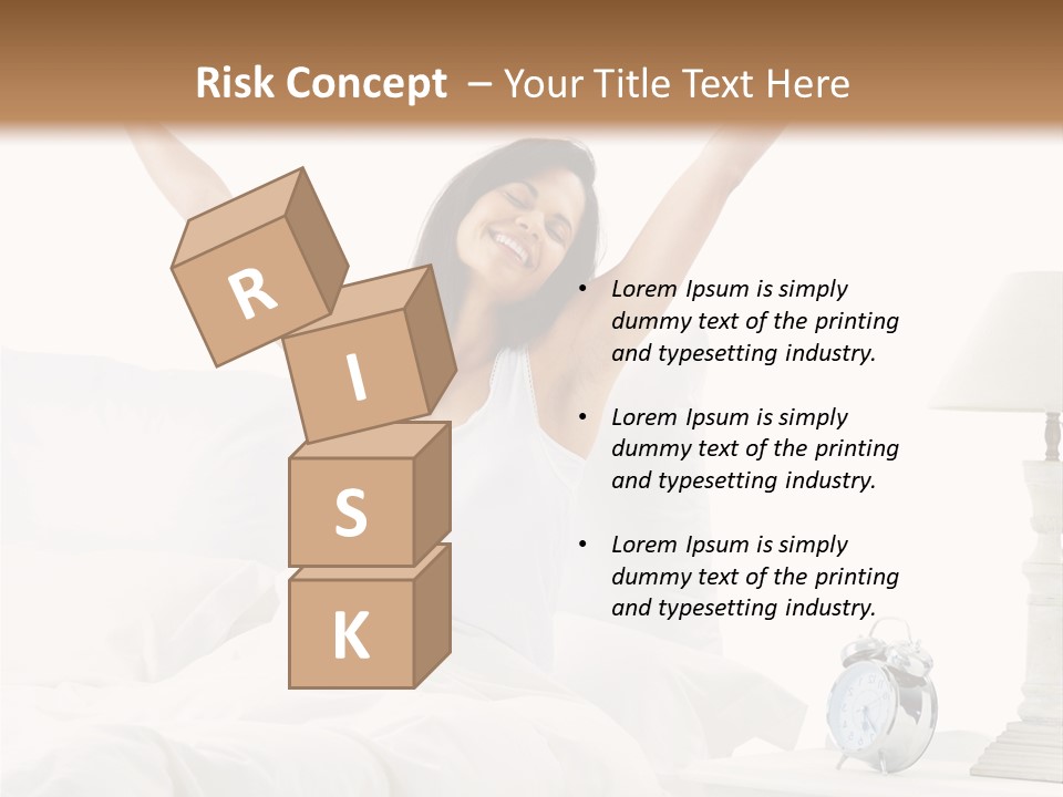 Duvet Clock Beauty PowerPoint Template