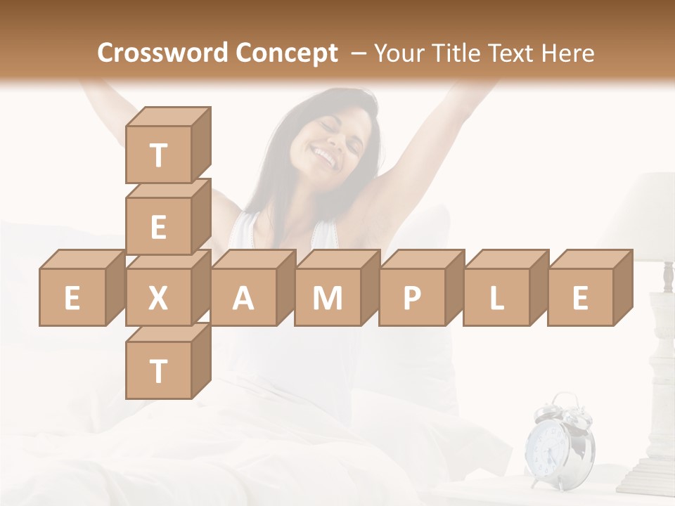 Duvet Clock Beauty PowerPoint Template