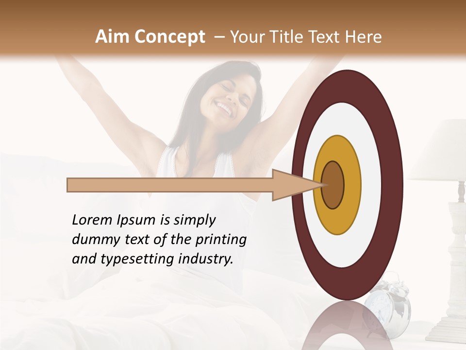 Duvet Clock Beauty PowerPoint Template