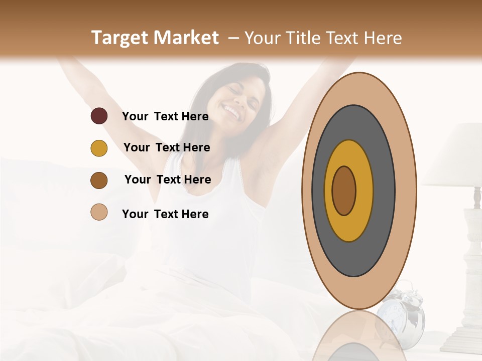 Duvet Clock Beauty PowerPoint Template