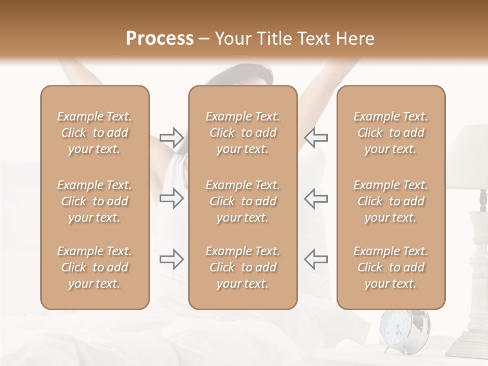 Duvet Clock Beauty PowerPoint Template