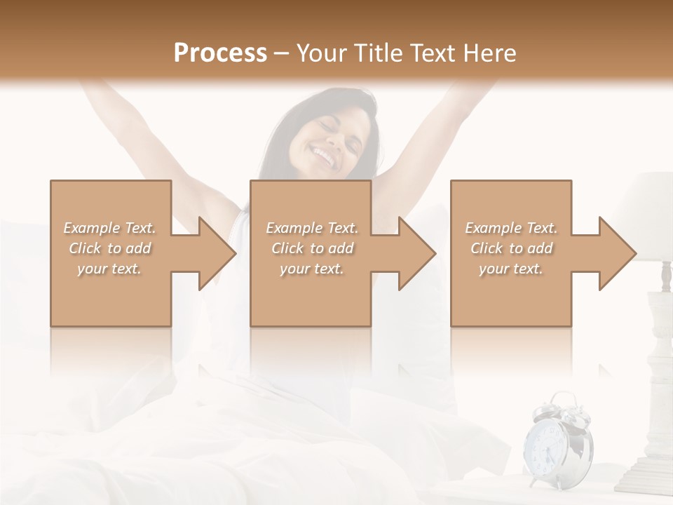 Duvet Clock Beauty PowerPoint Template