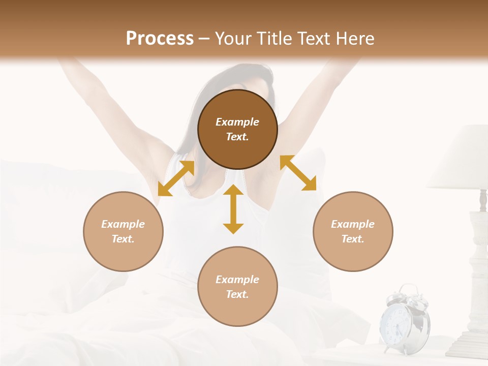 Duvet Clock Beauty PowerPoint Template