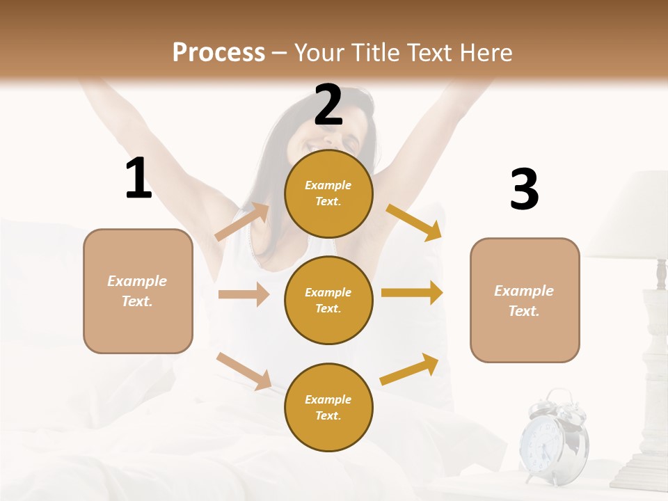 Duvet Clock Beauty PowerPoint Template