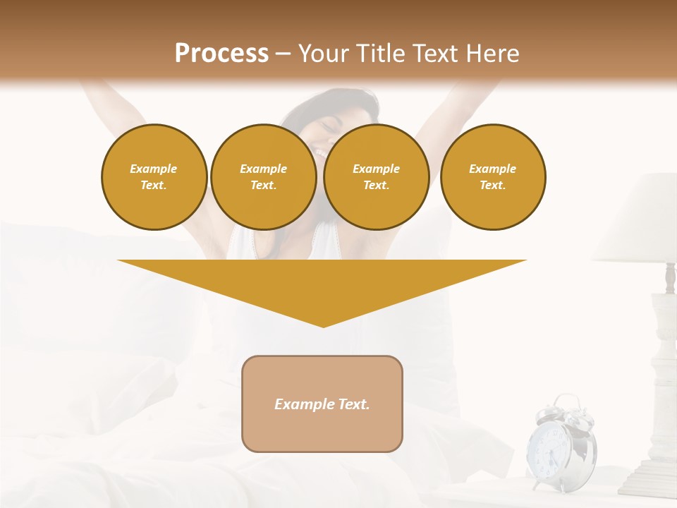 Duvet Clock Beauty PowerPoint Template