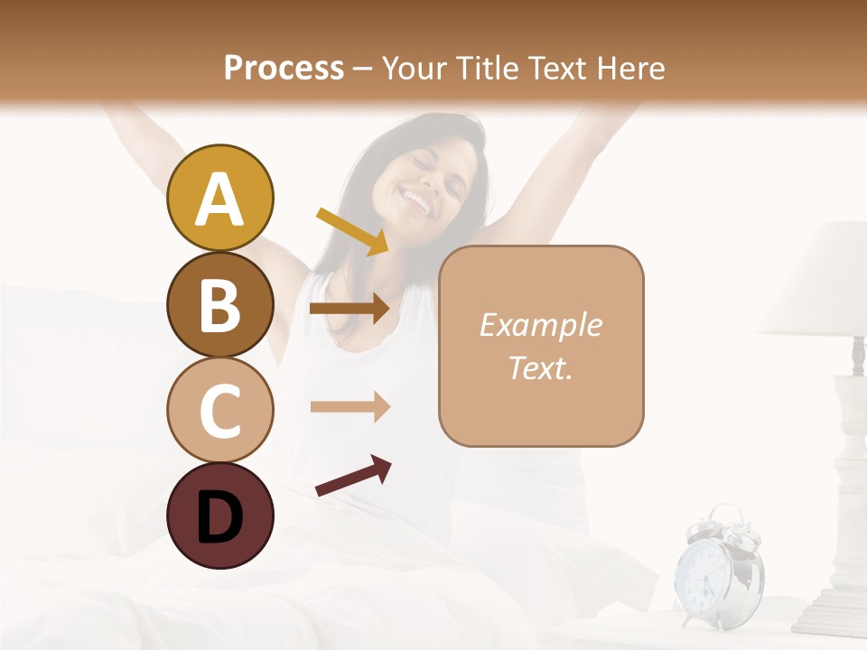 Duvet Clock Beauty PowerPoint Template