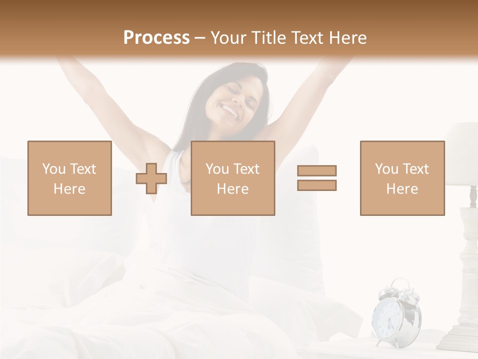 Duvet Clock Beauty PowerPoint Template