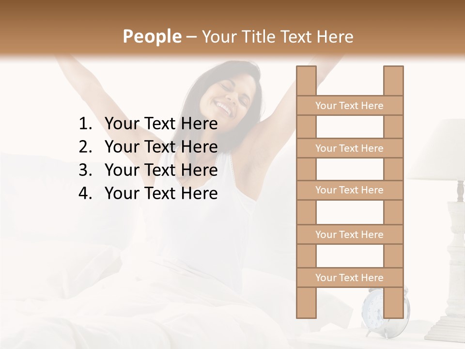 Duvet Clock Beauty PowerPoint Template