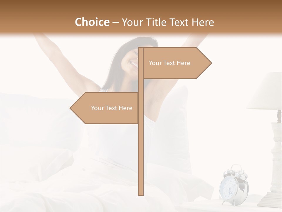 Duvet Clock Beauty PowerPoint Template