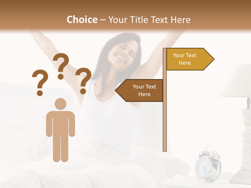 Duvet Clock Beauty PowerPoint Template