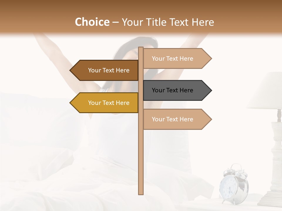 Duvet Clock Beauty PowerPoint Template