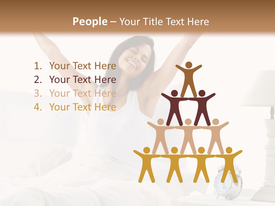 Duvet Clock Beauty PowerPoint Template