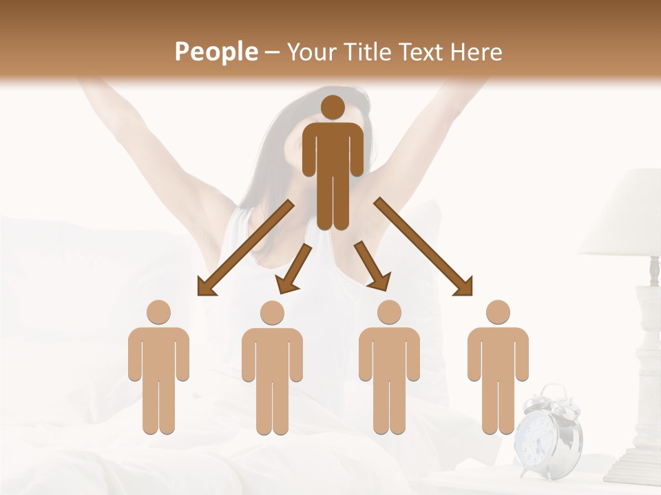 Duvet Clock Beauty PowerPoint Template