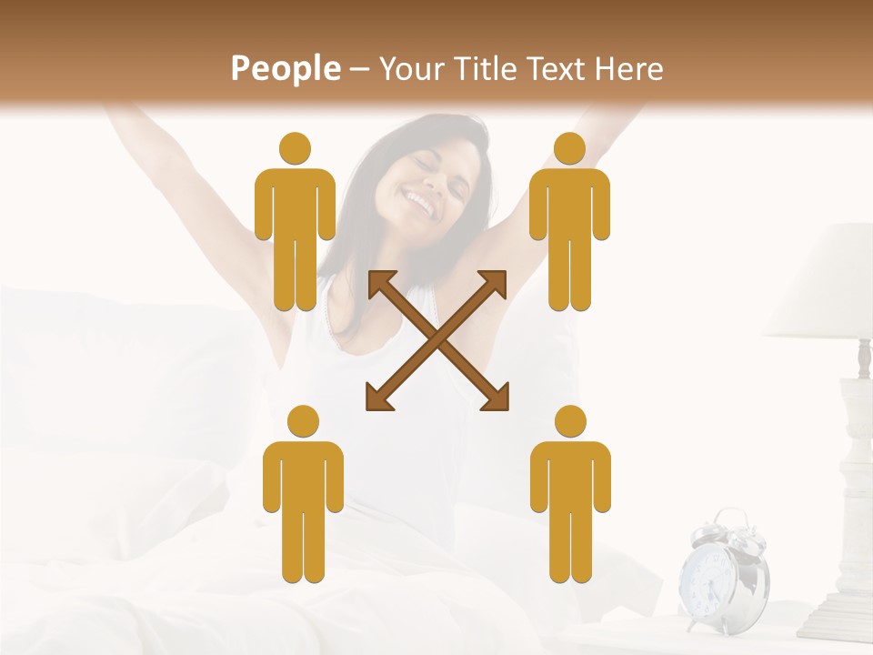 Duvet Clock Beauty PowerPoint Template