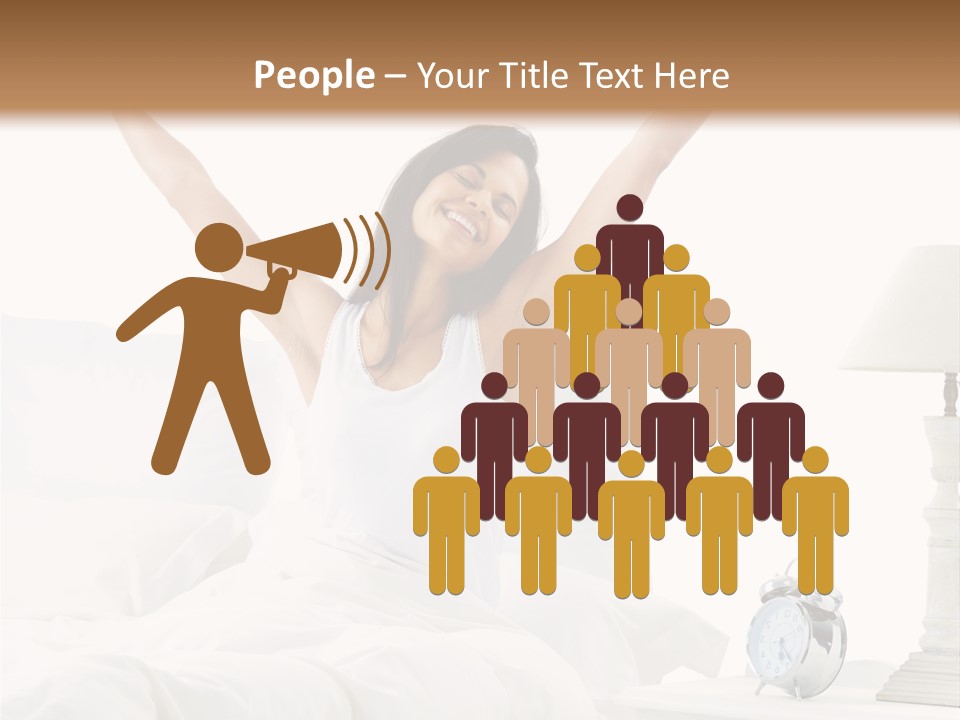 Duvet Clock Beauty PowerPoint Template