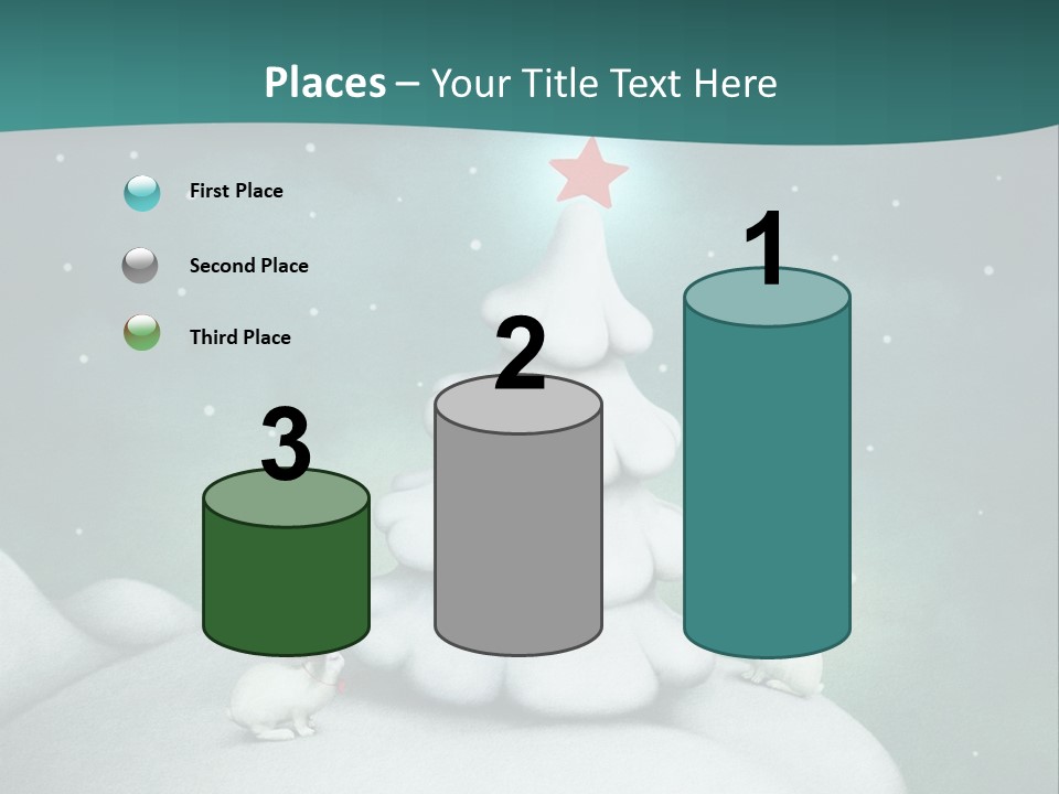 Rabbit Ornament Moon PowerPoint Template