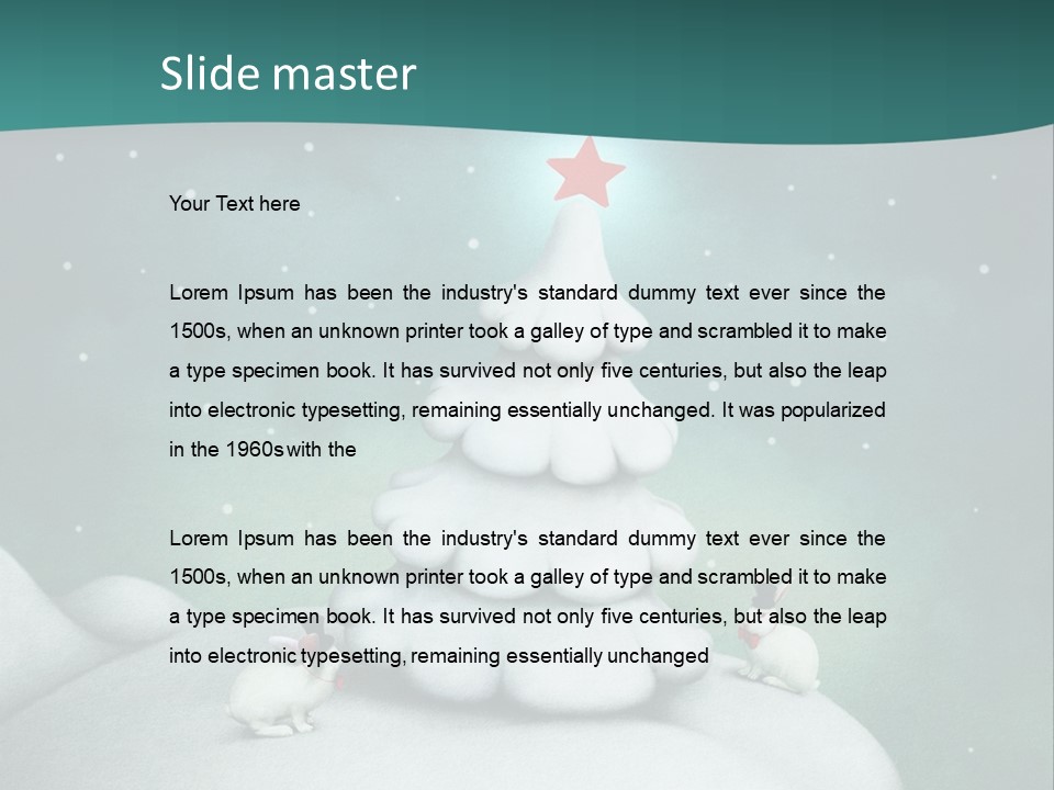 Rabbit Ornament Moon PowerPoint Template