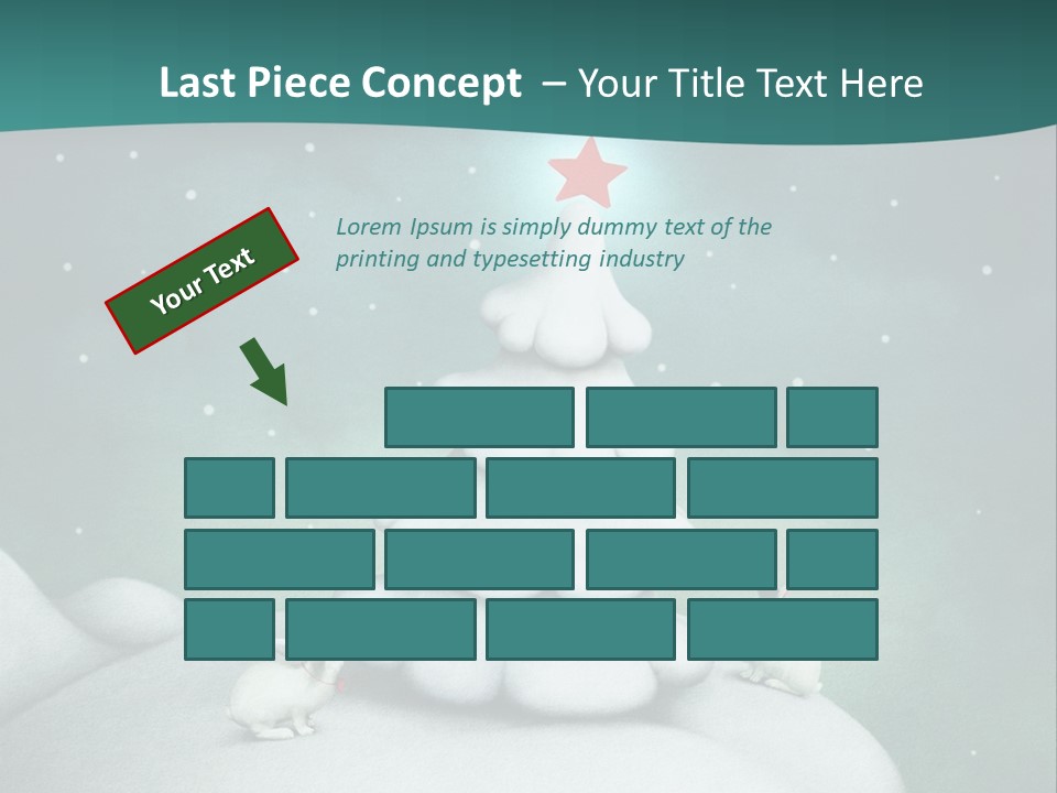 Rabbit Ornament Moon PowerPoint Template