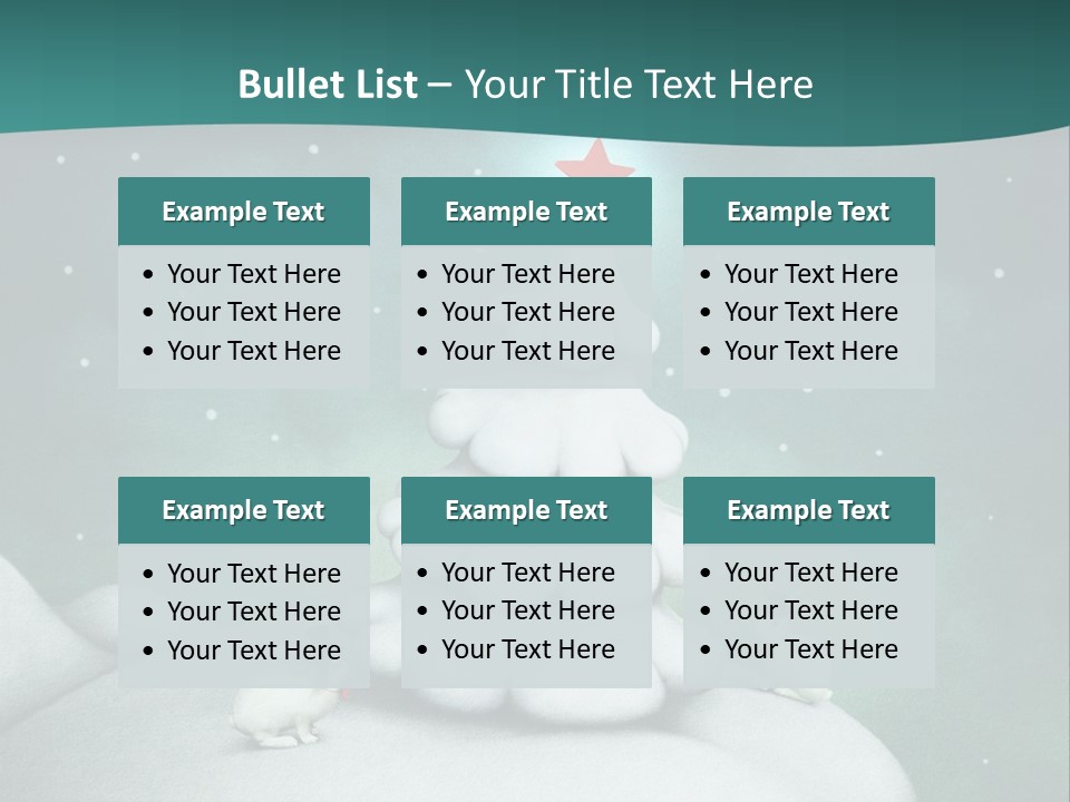 Rabbit Ornament Moon PowerPoint Template