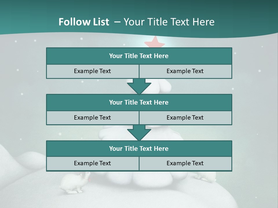 Rabbit Ornament Moon PowerPoint Template