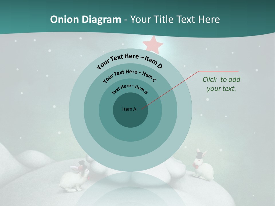 Rabbit Ornament Moon PowerPoint Template