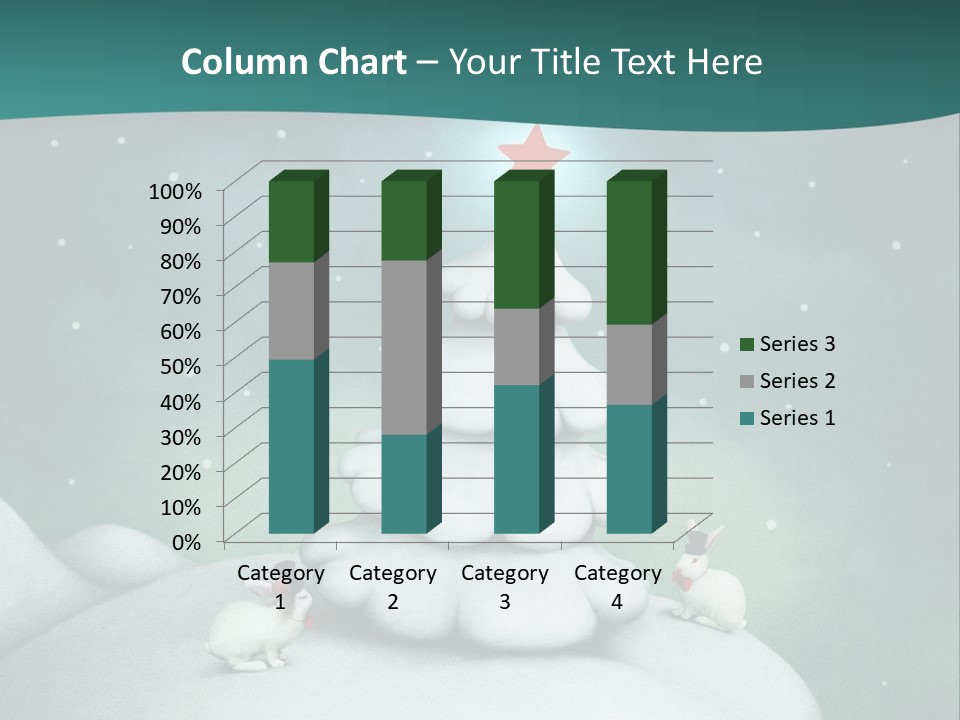Rabbit Ornament Moon PowerPoint Template