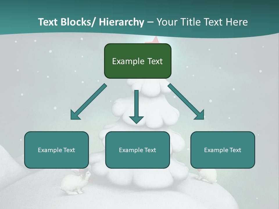 Rabbit Ornament Moon PowerPoint Template