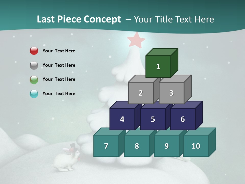 Rabbit Ornament Moon PowerPoint Template