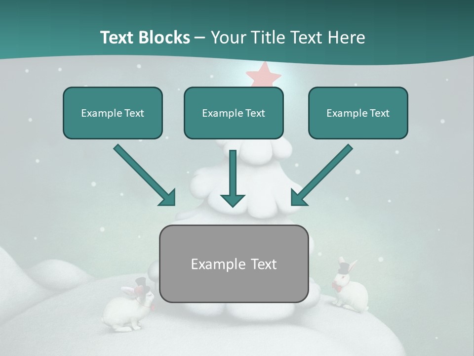 Rabbit Ornament Moon PowerPoint Template