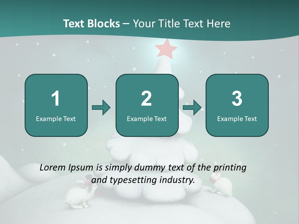 Rabbit Ornament Moon PowerPoint Template