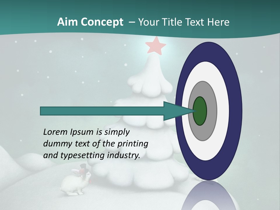 Rabbit Ornament Moon PowerPoint Template