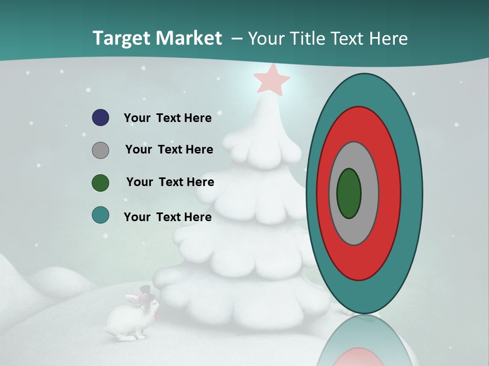 Rabbit Ornament Moon PowerPoint Template