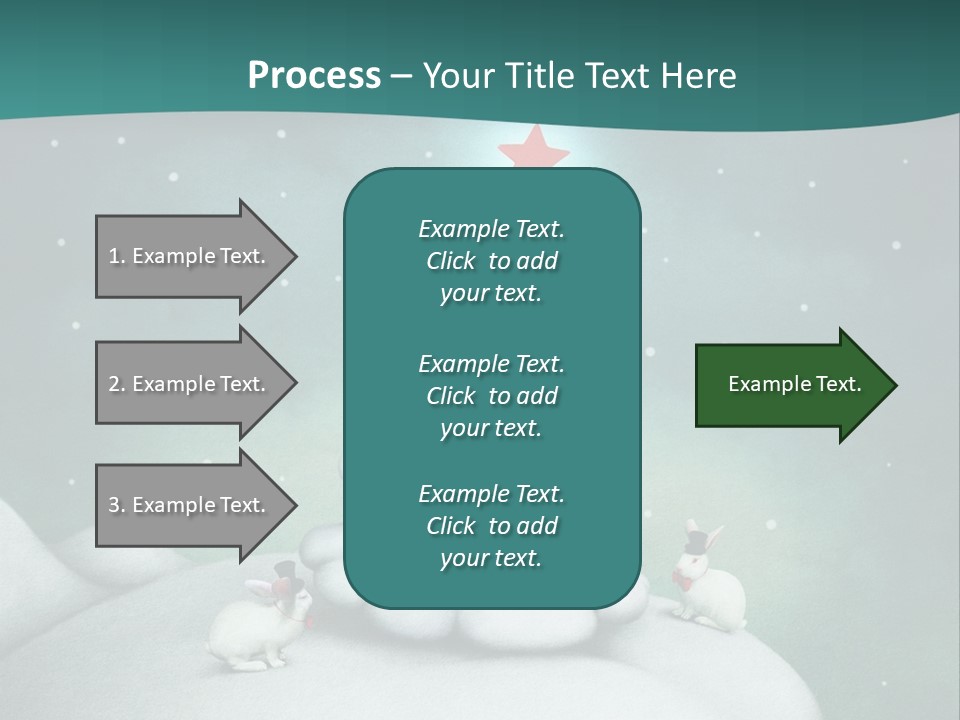 Rabbit Ornament Moon PowerPoint Template