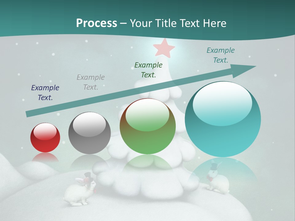 Rabbit Ornament Moon PowerPoint Template